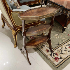 ,MY SHOP,Solid Wood Multi-Layer End Table – Irregular Design for Creative Living Room Accent,foshan furniture factory,custom Furniture factory,china furniture factory