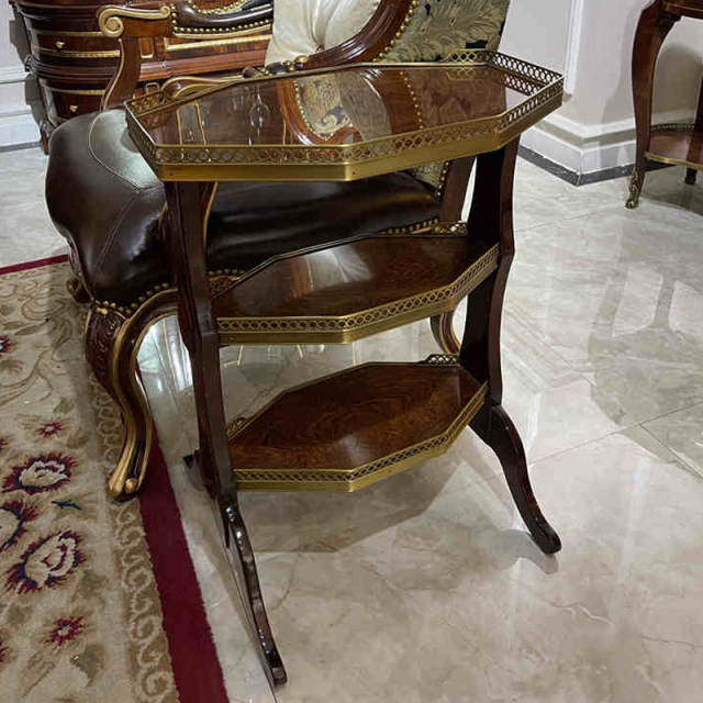 ,MY SHOP,Solid Wood Multi-Layer End Table – Irregular Design for Creative Living Room Accent,foshan furniture factory,custom Furniture factory,china furniture factory