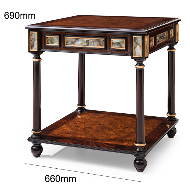 ,MY SHOP,Solid Wood Square End Table – Functional Design with Metal Accents for Stylish Living Rooms,foshan furniture factory,custom Furniture factory,china furniture factory