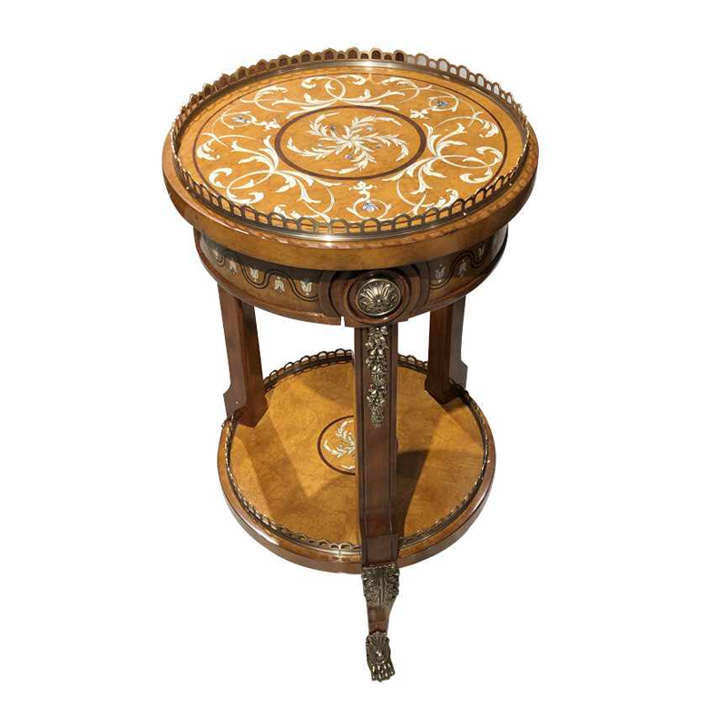 Solid Wood Round End Table – Creative Design with Storage Drawer for Functional Living Room,EKAR FURNITURE CO.,LTD,Solid Wood Round End Table – Creative Design with Storage Drawer for Functional Living Room,foshan furniture factory,custom Furniture factory,china furniture factory