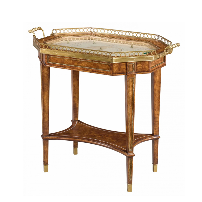 Solid Wood Octagonal End Table – Unique Design with Metal Accents for Stylish Living Rooms,EKAR FURNITURE CO.,LTD,Solid Wood Octagonal End Table – Unique Design with Metal Accents for Stylish Living Rooms,foshan furniture factory,custom Furniture factory,china furniture factory