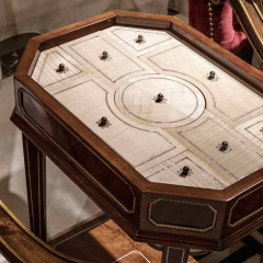 ,MY SHOP,Solid Wood Octagonal End Table – Unique Design for Functional and Stylish Living Room Accent,foshan furniture factory,custom Furniture factory,china furniture factory