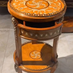 Solid Wood Round End Table – Creative Design with Storage Drawer for Functional Living Room,EKAR FURNITURE CO.,LTD,Solid Wood Round End Table – Creative Design with Storage Drawer for Functional Living Room,foshan furniture factory,custom Furniture factory,china furniture factory