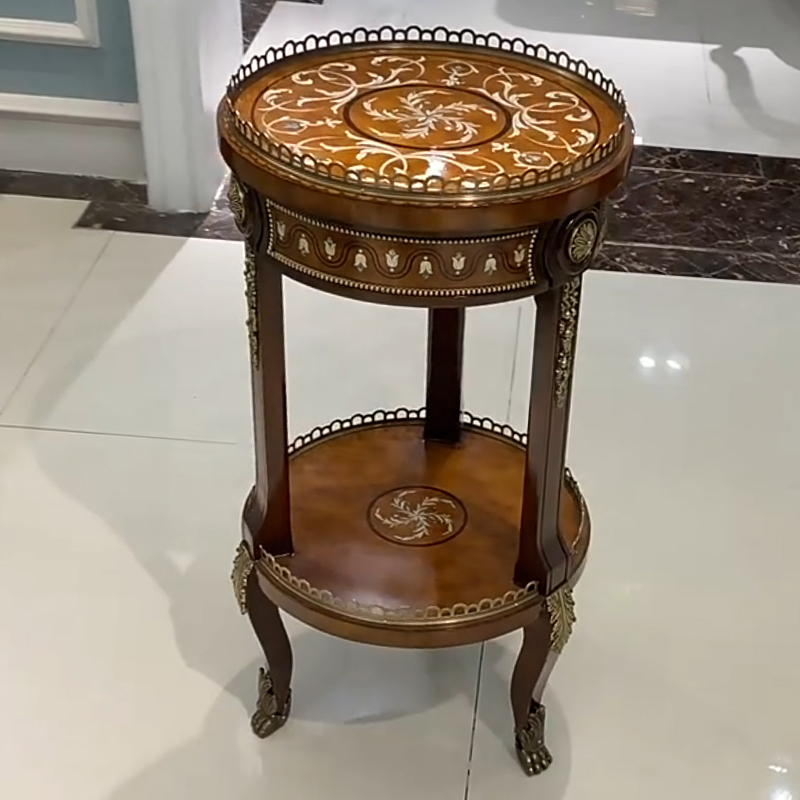 Solid Wood Round End Table – Creative Design with Storage Drawer for Functional Living Room,EKAR FURNITURE CO.,LTD,Solid Wood Round End Table – Creative Design with Storage Drawer for Functional Living Room,foshan furniture factory,custom Furniture factory,china furniture factory