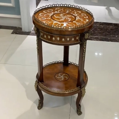 Solid Wood Round End Table – Creative Design with Storage Drawer for Functional Living Room,EKAR FURNITURE CO.,LTD,Solid Wood Round End Table – Creative Design with Storage Drawer for Functional Living Room,foshan furniture factory,custom Furniture factory,china furniture factory