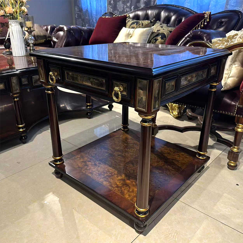 Solid Wood Square End Table – Functional Design with Metal Accents for Stylish Living Rooms,EKAR FURNITURE CO.,LTD,Solid Wood Square End Table – Functional Design with Metal Accents for Stylish Living Rooms,foshan furniture factory,custom Furniture factory,china furniture factory