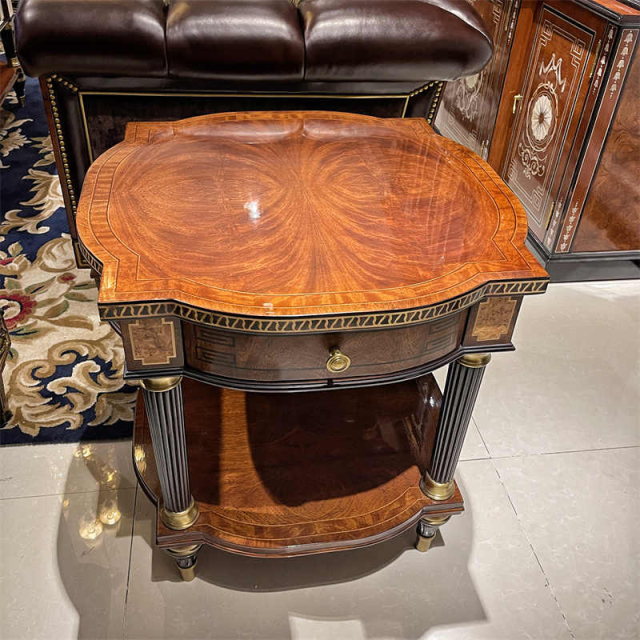 ,MY SHOP,British Solid Wood Corner Table – Timeless Design for Enhancing Living Room Functionality and Aesthetic Appeal,foshan furniture factory,custom Furniture factory,china furniture factory