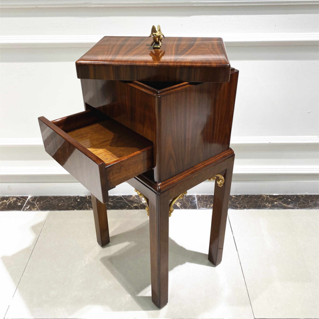 ,MY SHOP,British Classic Solid Wood End Table – Functional and Timeless Design for Your Living Room Decor,foshan furniture factory,custom Furniture factory,china furniture factory