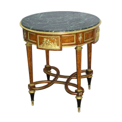 ,MY SHOP,Classic Solid Wood Round Table with Marble Top – Functional Design for Elegant Living Room Decor,foshan furniture factory,custom Furniture factory,china furniture factory