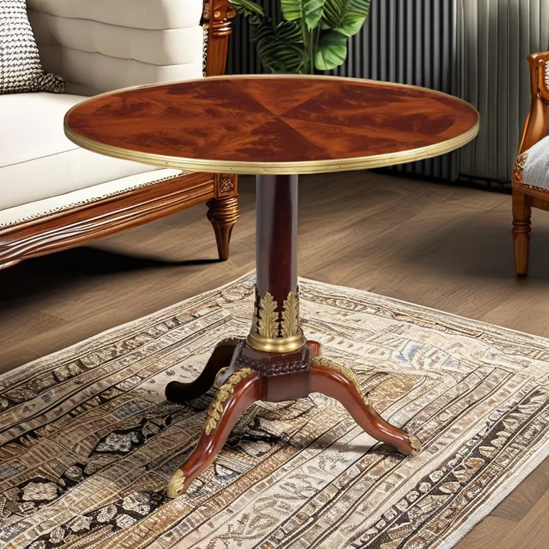 Classic Solid Wood Round Corner Table with Triangular Base – Functional and Stylish for Living Room Spaces,EKAR FURNITURE CO.,LTD,Classic Solid Wood Round Corner Table with Triangular Base – Functional and Stylish for Living Room Spaces,foshan furniture factory,custom Furniture factory,china furniture factory