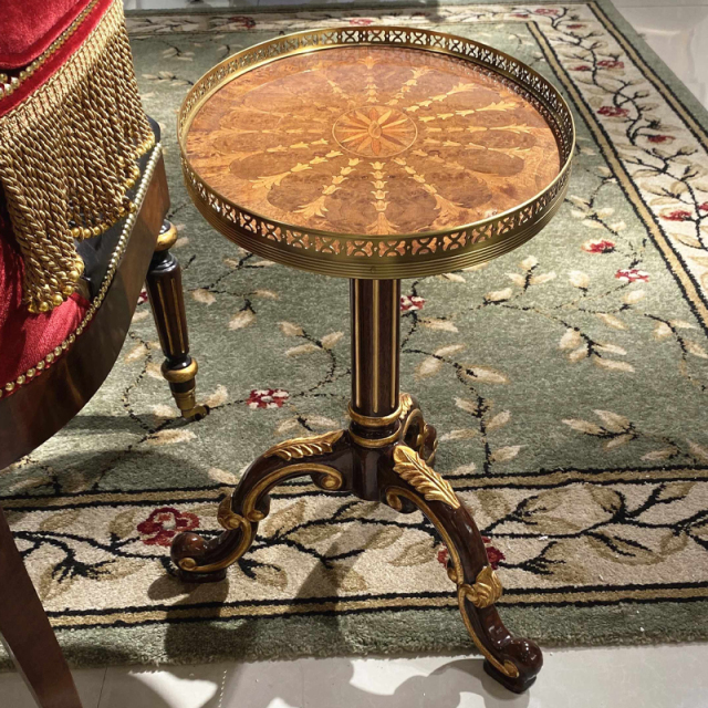 Classic Solid Wood Round Table with Triangular Legs – Stylish and Functional Living Room Design,EKAR FURNITURE CO.,LTD,Classic Solid Wood Round Table with Triangular Legs – Stylish and Functional Living Room Design,foshan furniture factory,custom Furniture factory,china furniture factory