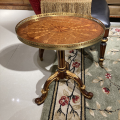 Classic Solid Wood Round Table with Triangular Legs – Stylish and Functional Living Room Design,EKAR FURNITURE CO.,LTD,Classic Solid Wood Round Table with Triangular Legs – Stylish and Functional Living Room Design,foshan furniture factory,custom Furniture factory,china furniture factory