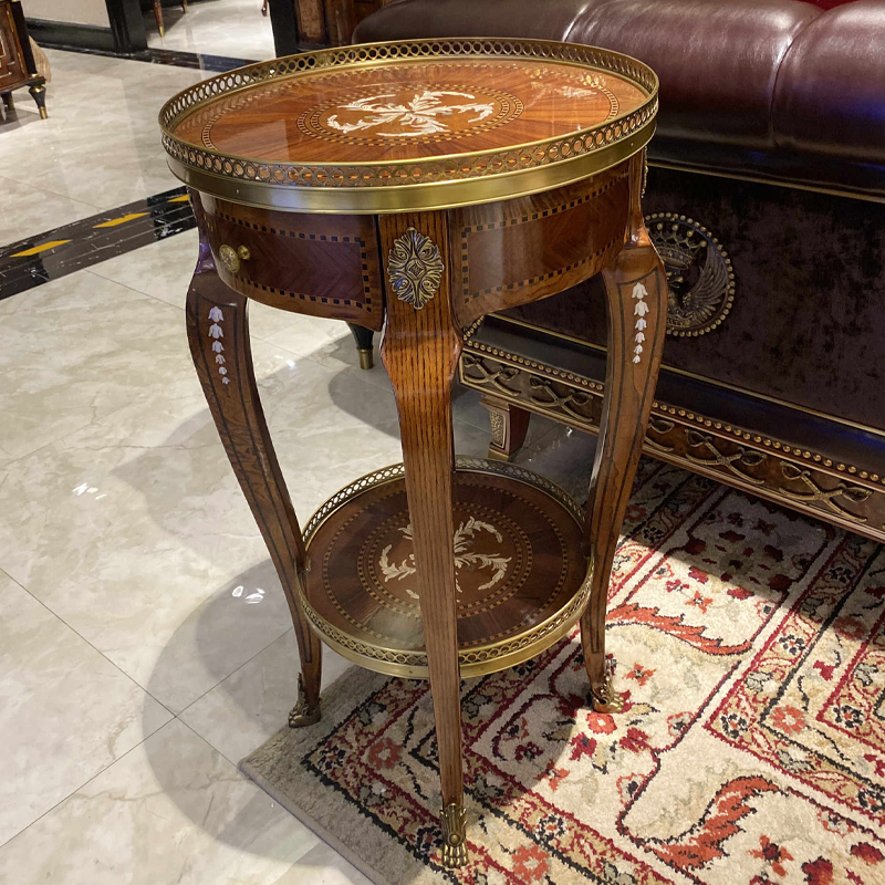 Classic Round Solid Wood Corner Table – Functional and Creative Design for Enhancing Living Room Aesthetics,EKAR FURNITURE CO.,LTD,Classic Round Solid Wood Corner Table – Functional and Creative Design for Enhancing Living Room Aesthetics,foshan furniture factory,custom Furniture factory,china furniture factory