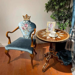 Classic Solid Wood Round Corner Table – Functional Design for Enhancing Living Room Décor and Utility,EKAR FURNITURE CO.,LTD,,foshan furniture factory,custom Furniture factory,china furniture factory