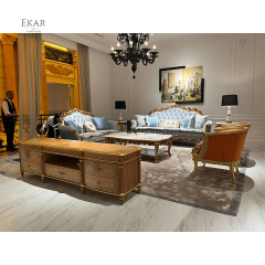 Luxury New Model 1 2 3 European Design Royal Leather Sofa Set,EKAR FURNITURE CO.,LTD,Luxury New Model 1 2 3 European Design Royal Leather Sofa Set,foshan furniture factory,custom Furniture factory,china furniture factory