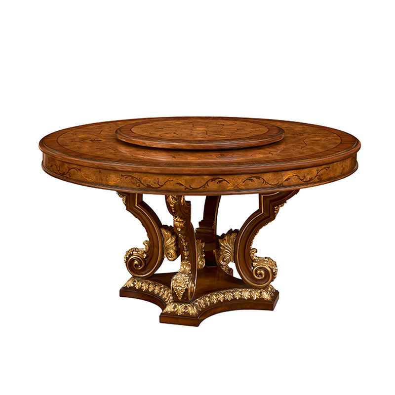 Classic Solid Wood Round Dining Table – Timeless Design for Elegant Dining Spaces,EKAR FURNITURE CO.,LTD,Classic Solid Wood Round Dining Table – Timeless Design for Elegant Dining Spaces,foshan furniture factory,custom Furniture factory,china furniture factory