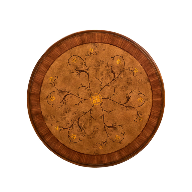 Classic Solid Wood Round Dining Table – Timeless Design for Elegant Dining Spaces,EKAR FURNITURE CO.,LTD,Classic Solid Wood Round Dining Table – Timeless Design for Elegant Dining Spaces,foshan furniture factory,custom Furniture factory,china furniture factory