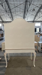 ,MY SHOP,Latest Multifunctional Ivory White Solid Wood Dressing Table/Bookcase,foshan furniture factory,custom Furniture factory,china furniture factory