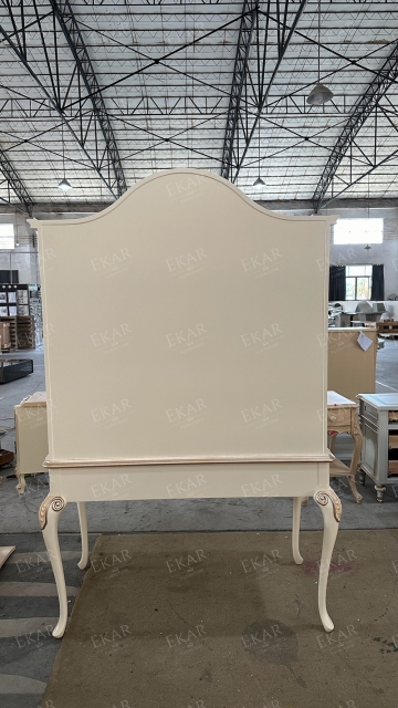 ,MY SHOP,Latest Multifunctional Ivory White Solid Wood Dressing Table/Bookcase,foshan furniture factory,custom Furniture factory,china furniture factory