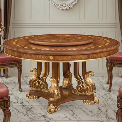Classic Style Straight-Grain Rosewood Round Dining Table for Traditional Dining Rooms,EKAR FURNITURE CO.,LTD,Classic Style Straight-Grain Rosewood Round Dining Table for Traditional Dining Rooms,foshan furniture factory,custom Furniture factory,china furniture factory