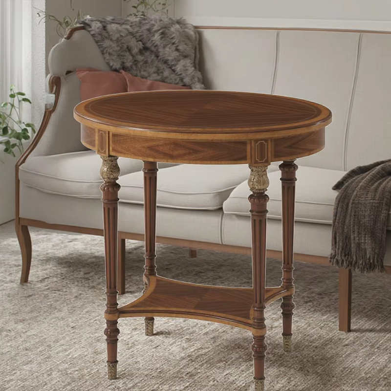 Classic Solid Wood Round Corner Coffee Table for Living Room,EKAR FURNITURE CO.,LTD,Classic Solid Wood Round Corner Coffee Table for Living Room,foshan furniture factory,custom Furniture factory,china furniture factory