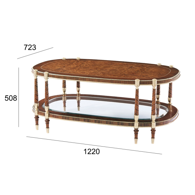 ,MY SHOP,Classic Solid Wood Oval Coffee Table for Living Room,foshan furniture factory,custom Furniture factory,china furniture factory