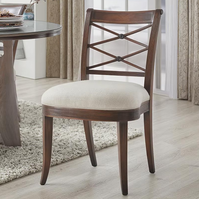 ,MY SHOP,Classic Solid Wood Dining Chair with Cushioned Seat for Comfort,foshan furniture factory,custom Furniture factory,china furniture factory