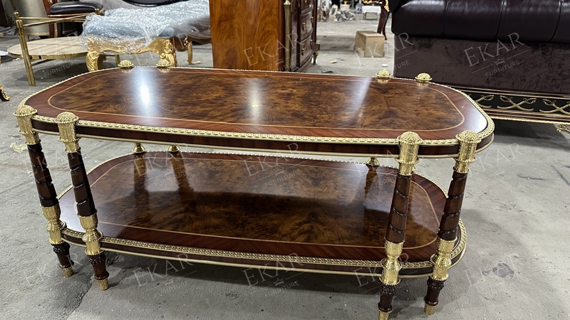 Classic Solid Wood Oval Coffee Table for Living Room,EKAR FURNITURE CO.,LTD,Classic Solid Wood Oval Coffee Table for Living Room,foshan furniture factory,custom Furniture factory,china furniture factory