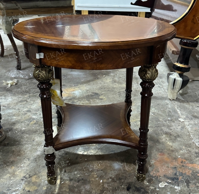 ,MY SHOP,Classic Solid Wood Round Corner Coffee Table for Living Room,foshan furniture factory,custom Furniture factory,china furniture factory