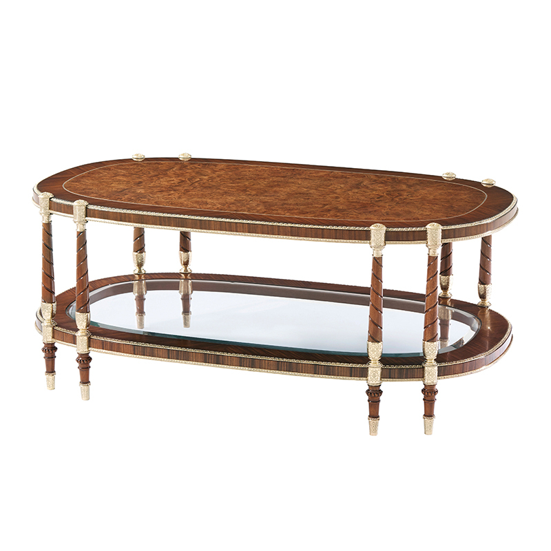 Classic Solid Wood Oval Coffee Table for Living Room,EKAR FURNITURE CO.,LTD,Classic Solid Wood Oval Coffee Table for Living Room,foshan furniture factory,custom Furniture factory,china furniture factory