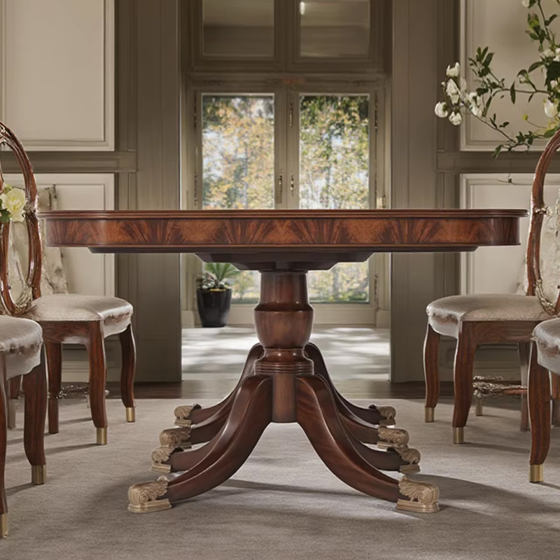Classic Design Solid Wood Dining Table for Elegant Dining Spaces,EKAR FURNITURE CO.,LTD,Classic Design Solid Wood Dining Table for Elegant Dining Spaces,foshan furniture factory,custom Furniture factory,china furniture factory