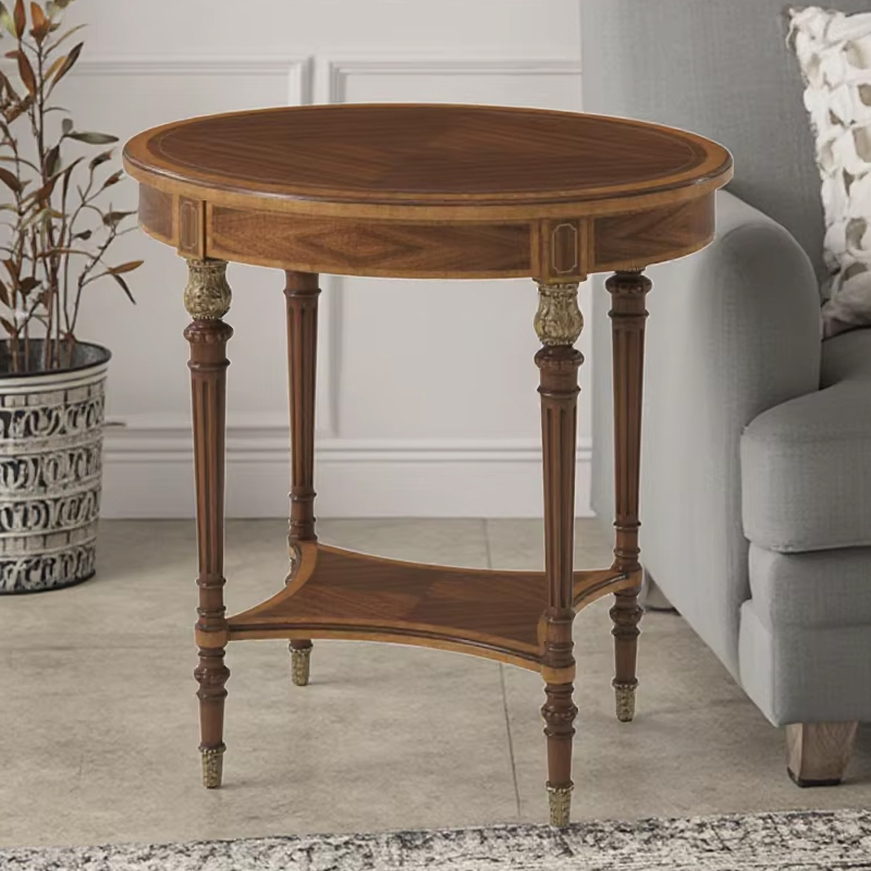 Classic Solid Wood Round Corner Coffee Table for Living Room,EKAR FURNITURE CO.,LTD,Classic Solid Wood Round Corner Coffee Table for Living Room,foshan furniture factory,custom Furniture factory,china furniture factory