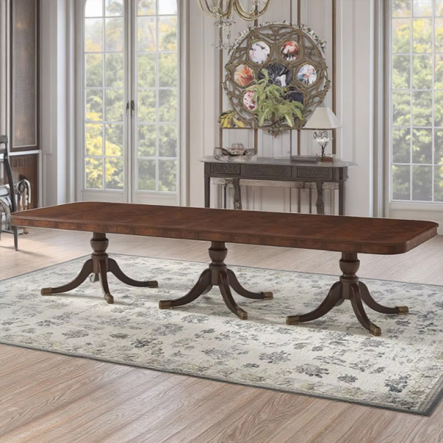 Classic Design Solid Wood Dining Table for Elegant Dining Spaces,EKAR FURNITURE CO.,LTD,Classic Design Solid Wood Dining Table for Elegant Dining Spaces,foshan furniture factory,custom Furniture factory,china furniture factory
