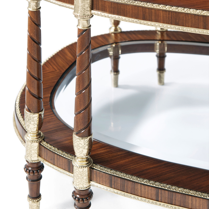 Classic Solid Wood Oval Coffee Table for Living Room,EKAR FURNITURE CO.,LTD,Classic Solid Wood Oval Coffee Table for Living Room,foshan furniture factory,custom Furniture factory,china furniture factory