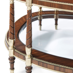 ,MY SHOP,Classic Solid Wood Oval Coffee Table for Living Room,foshan furniture factory,custom Furniture factory,china furniture factory