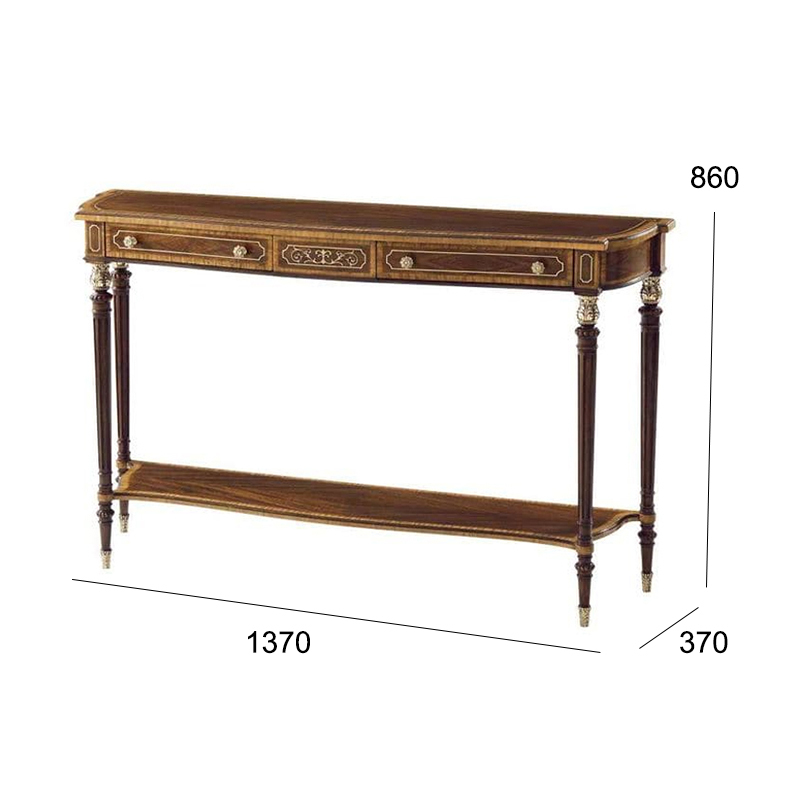 Classic Solid Wood Console Table with Storage for Entryway and Living Room,EKAR FURNITURE CO.,LTD,Classic Solid Wood Console Table with Storage for Entryway and Living Room,foshan furniture factory,custom Furniture factory,china furniture factory