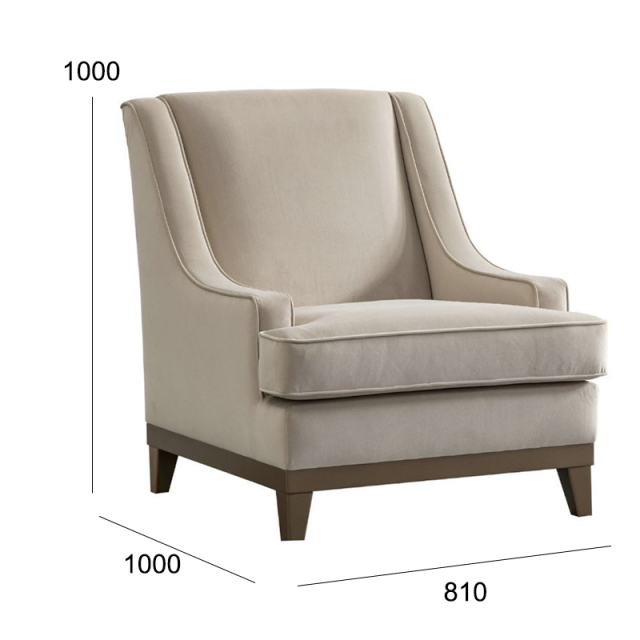 ,MY SHOP,Classic Fabric Lounge Chair with Solid Wood Legs for Living Room,foshan furniture factory,custom Furniture factory,china furniture factory