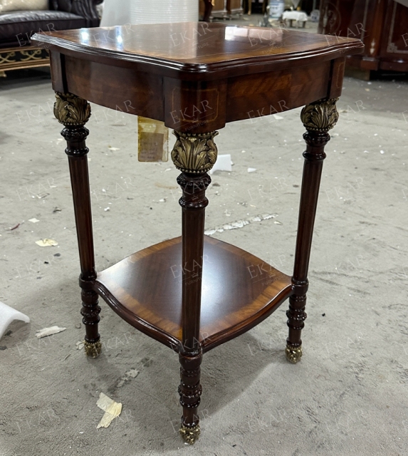 ,MY SHOP,Classic Solid Wood Square Corner Coffee Table for Living Room,foshan furniture factory,custom Furniture factory,china furniture factory