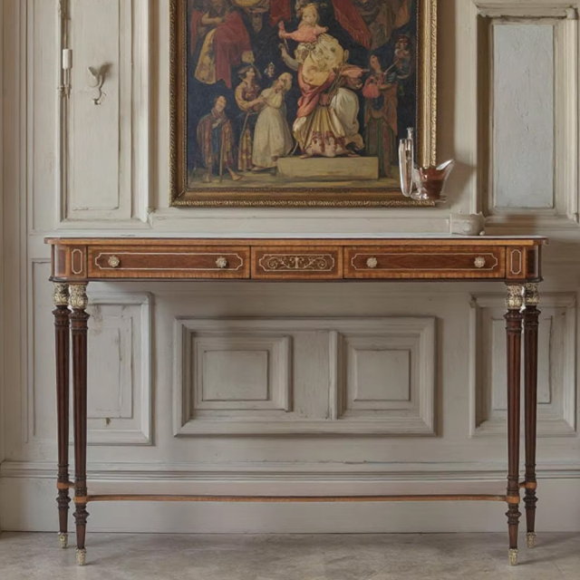 Classic Solid Wood Console Table with Storage for Entryway and Living Room,EKAR FURNITURE CO.,LTD,Classic Solid Wood Console Table with Storage for Entryway and Living Room,foshan furniture factory,custom Furniture factory,china furniture factory