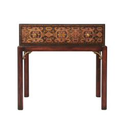 ,MY SHOP,Classic Solid Wood Rectangular Parquet Side Table for Living Room,foshan furniture factory,custom Furniture factory,china furniture factory