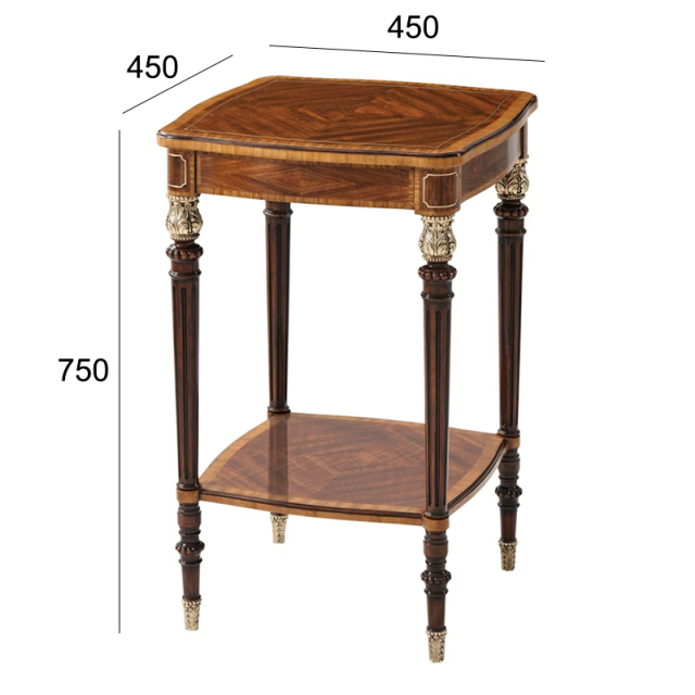 ,MY SHOP,Classic Solid Wood Square Corner Coffee Table for Living Room,foshan furniture factory,custom Furniture factory,china furniture factory