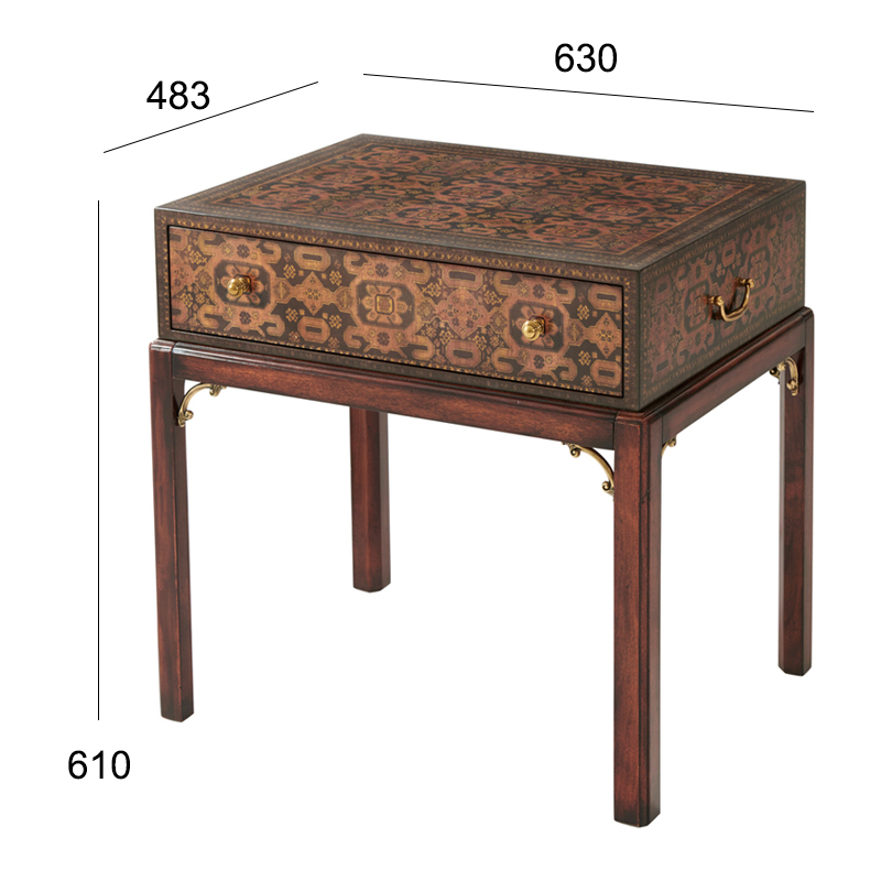 Classic Solid Wood Rectangular Parquet Side Table for Living Room,EKAR FURNITURE CO.,LTD,Classic Solid Wood Rectangular Parquet Side Table for Living Room,foshan furniture factory,custom Furniture factory,china furniture factory