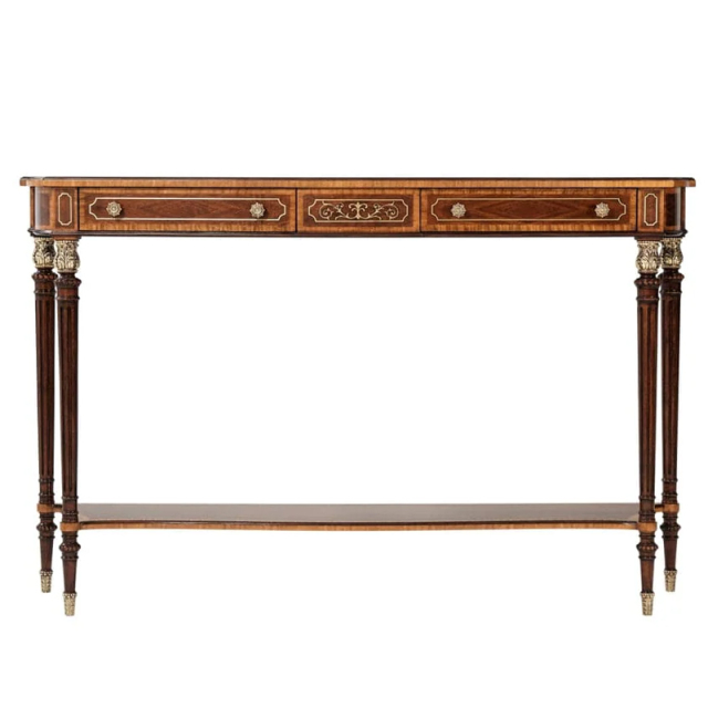 Classic Solid Wood Console Table with Storage for Entryway and Living Room,EKAR FURNITURE CO.,LTD,Classic Solid Wood Console Table with Storage for Entryway and Living Room,foshan furniture factory,custom Furniture factory,china furniture factory