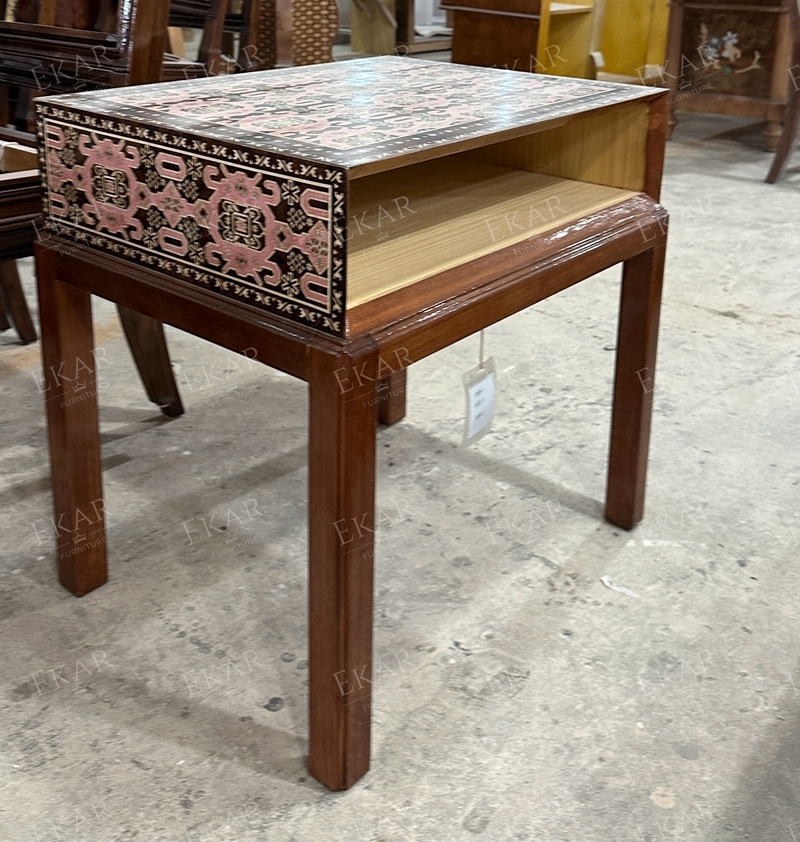 Classic Solid Wood Rectangular Parquet Side Table for Living Room,EKAR FURNITURE CO.,LTD,Classic Solid Wood Rectangular Parquet Side Table for Living Room,foshan furniture factory,custom Furniture factory,china furniture factory
