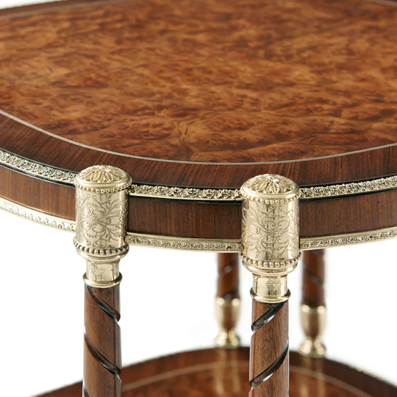 Classic Solid Wood Side Table with Metal Inlay for Living Room,EKAR FURNITURE CO.,LTD,Classic Solid Wood Side Table with Metal Inlay for Living Room,foshan furniture factory,custom Furniture factory,china furniture factory