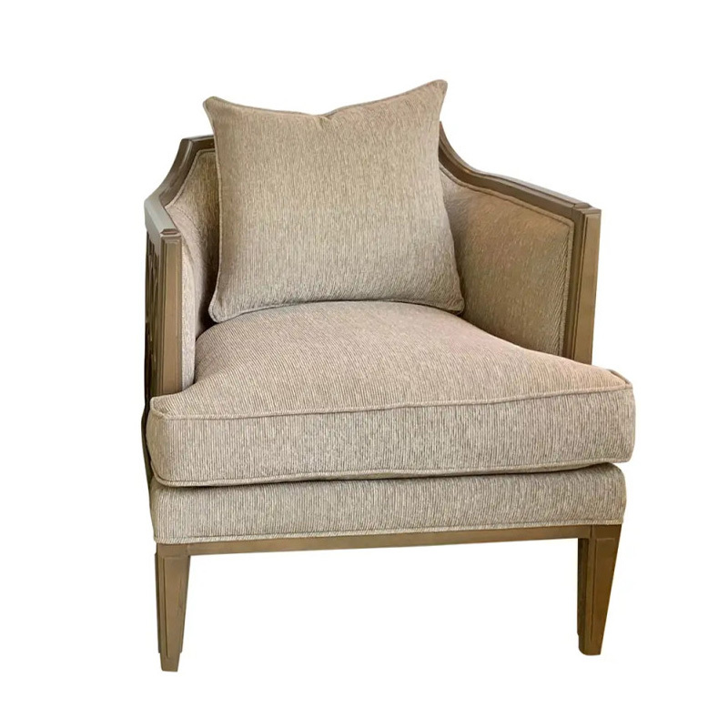 Classic Wooden Lounge Chair with Soft Cushion for Living Room,EKAR FURNITURE CO.,LTD,Classic Wooden Lounge Chair with Soft Cushion for Living Room,foshan furniture factory,custom Furniture factory,china furniture factory