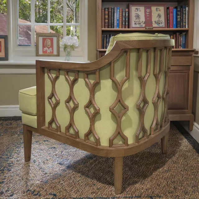 ,MY SHOP,Classic Wooden Lounge Chair with Soft Cushion for Living Room,foshan furniture factory,custom Furniture factory,china furniture factory