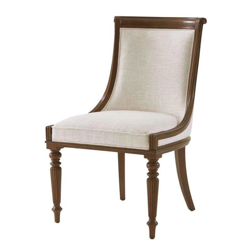 Classic Wooden Leg Dining Chair for Traditional Dining Rooms,EKAR FURNITURE CO.,LTD,Classic Wooden Leg Dining Chair for Traditional Dining Rooms,foshan furniture factory,custom Furniture factory,china furniture factory