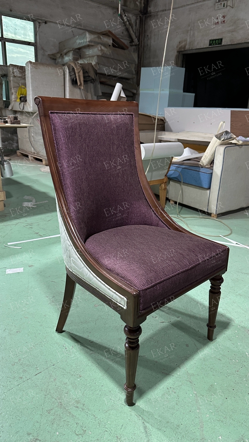 Classic Wooden Leg Dining Chair for Traditional Dining Rooms,EKAR FURNITURE CO.,LTD,Classic Wooden Leg Dining Chair for Traditional Dining Rooms,foshan furniture factory,custom Furniture factory,china furniture factory