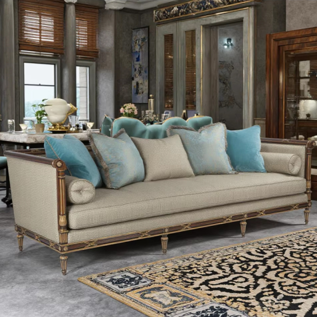 ,MY SHOP,Classic Fabric Sofa with Solid Wood Legs for Living Room,foshan furniture factory,custom Furniture factory,china furniture factory